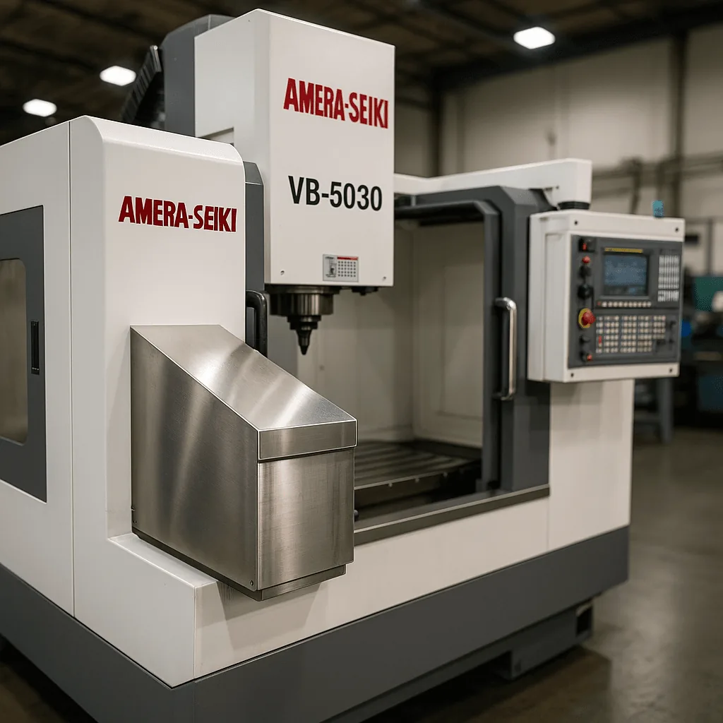 Replacement Amera-Seiki CNC way covers manufactured by Midwest CNC Services